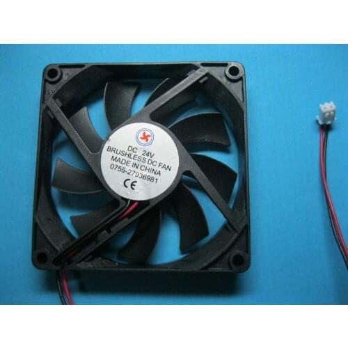 1 Pcs Brushless DC Cooling Fan 24V 8015S 9 Blades 80x80x15mm 2pin Sleeve-bearing