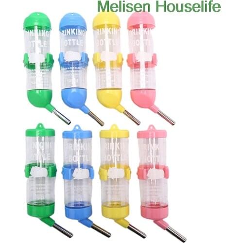 1PC Plastic Hamster Drinker Water Bottle Dispenser Feeder Hanging Pet Dog Guinea Pig Squirrel Rabbit Drinking Head Pipe Fountain