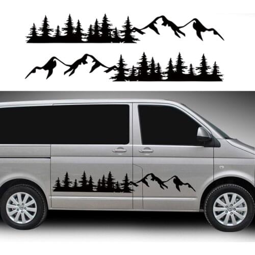 2 off-road mountain forest car stickers suitable for a large number of transport vehicles VW T5 T6 Toyota Alpha accessories