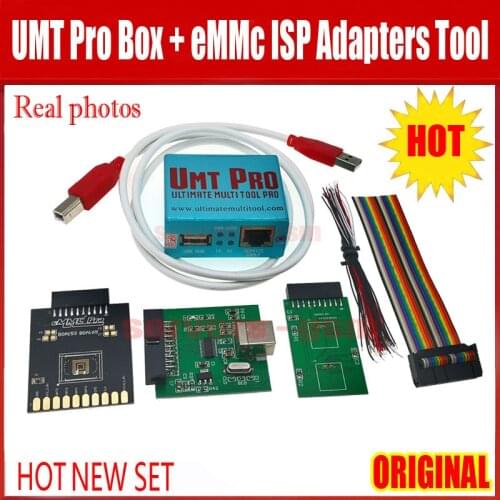 2020 new Original Edition UMT Pro2 BOX /Ultimate Multi Tool UMT+Avb 2in1 BOX with USB Cable + UMT eMMC ISP Adapters Tool 5 in 1