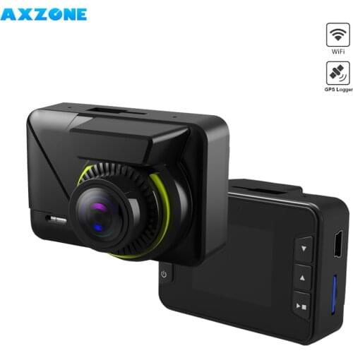 AXZONE GPS WIFI Car Dash Camera GPS Recorder 1.5" Car DVR 1080P FHD Driving Recorder Parking Guard Auto Registrar Novatek 96658