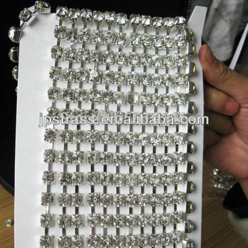 Free shipping !!! SS 16 4mm crystal rhinestone cup chain for man jeans 10 yards each roll packing wholesale supplier