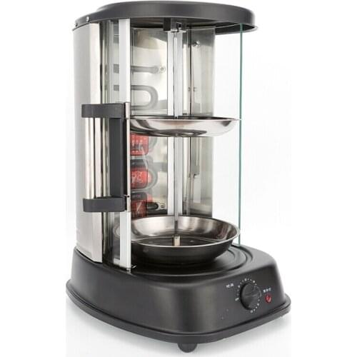 Household Smokeless Transparent Electric Barbecue Grill Self-rotating Large-capacity Skewers Barbecue Machine Oven