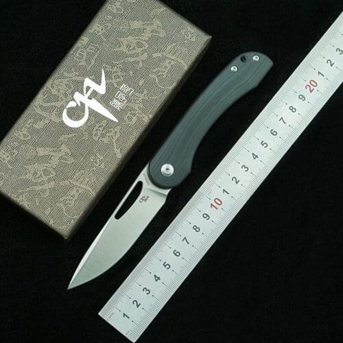 CH3015 New Folding Knife D2 Blade G10+ Steel Handle Outdoor Camping Survival Pocket Kitchen Knife Fruit Knife EDC Tool