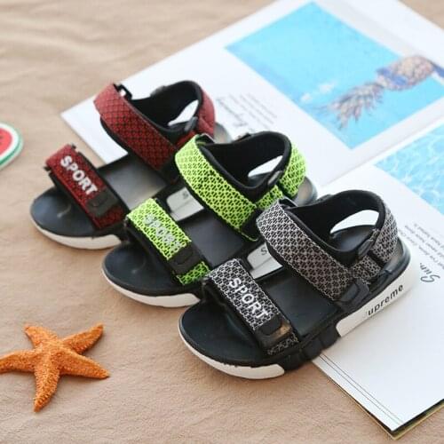 Childrens sandals boys and girls 2020 summer new solid color beach shoes non-slip casual shoes