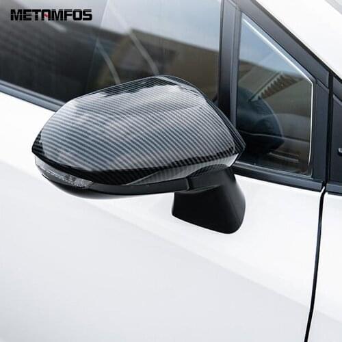 For Toyota Corolla Sedan 2019 2020 2021 Side View Rearview Mirror Cover Trim Protection Cap Carbon Fiber Accessories Car Styling