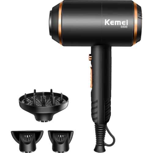 Kemei 4000W Hair Dryer Professional Electric Blow Dryer Strong Power Blowdryer Hot /Cold Air Hairdressing Blow Hair Drying Tools