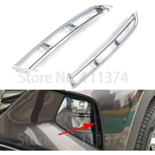 Chrome Headlights Air Intake Trim For Hyundai Tucson 2021 2022 NX4 Car ABS Foglight Styling Protection Decoration Accessories