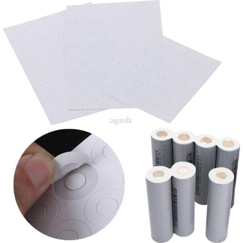 100Pcs Li-ion Battery Anode Insulation Gasket Insulator Ring for 18650 Series Li-ion Battery Anode Hollow Point Insulator Gasket