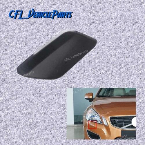 Front Right Bumper Headlight Washer Jet Nozzle Cover Cap Unpainted 39802699 For Volvo S60 2011 2012 2013