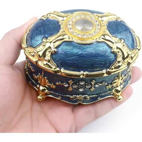 ROSIKING Emboss Alloy Metal Music Box Wind Up Movement Music Box for Friends on Christmas,Valentines Day