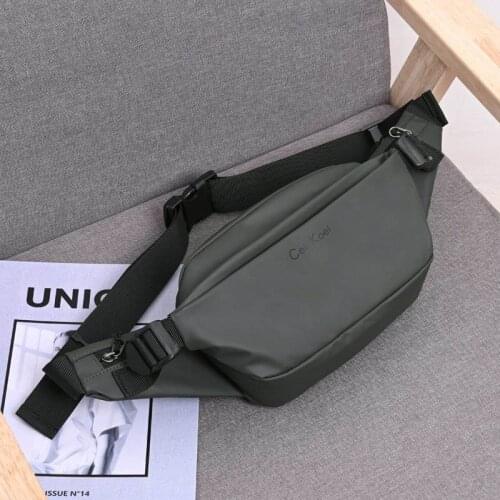 Fashion Crossbody Bag Men Waist Pack 2021 New Chest Pouch Solid Color Nylon Large capacity Messenger Bag Men Short Travel Bags