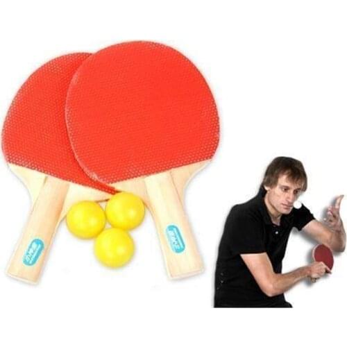 Table Tennis Racket Tennis Ball 2 Racket + 3 Ball Table Tennis Set