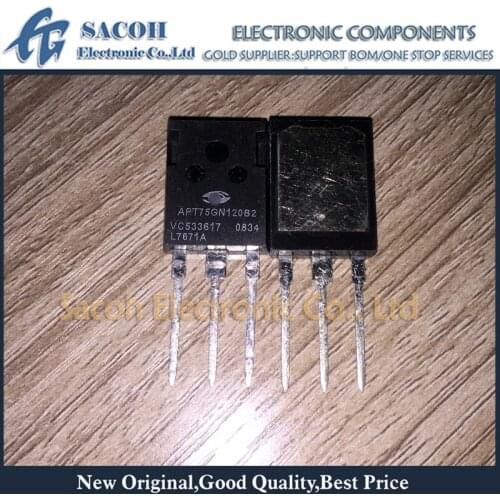 Free Shipping 2Pcs APT75GN120B2G APT75GN120B2 APT75GN120 75GN120 TO-247MAX 75A 1200V Power IGBT transistor