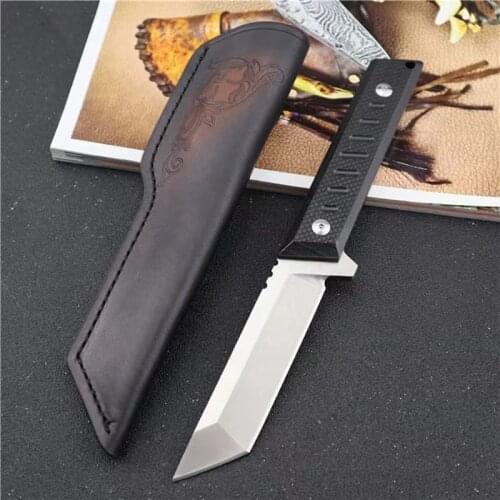 Hunting Knife Utility Pocket Knifes S35VN Fixed Blade G10 Handle Tactical Straight Knives EDC Tools for Outdoor Survival Camping