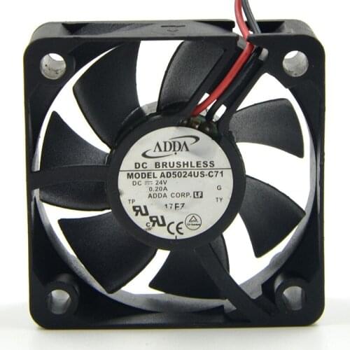 Original FOR addaad5024 us-c71 24v 0.20a5cm5020 2-wire copier cooling fan