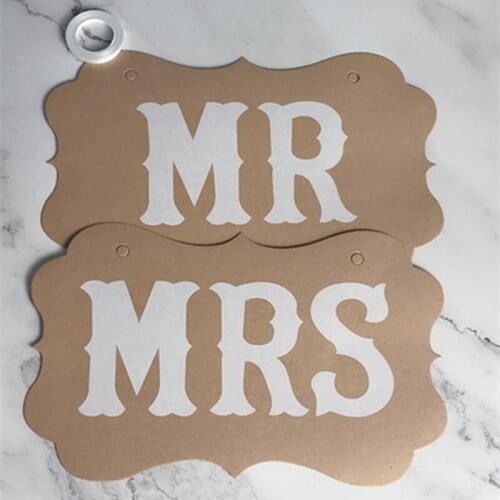 2pcs Wedding Decoration MR&MRS Photo Props Party Diy Decorations Team Bride To Be Party Decoration Festive Event Party Supplies