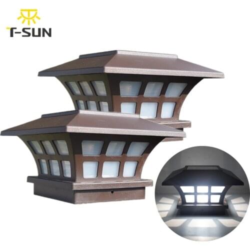 T-SUNRISE Solar Fence Lamp Solar Light IP65 Outdoor Solar Lamp For Garden Path Square Decoration Landscape Light Solar Lamp