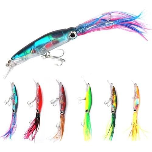 Wokotip 1pcs Squid Fishing Lures 22cm/41g Quality Good Octopus Jig Fishing Hooks Swimbait Hard Fake Bait Lure Wobblers