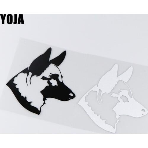 YOJA 14.2X15.9CM Belgian Malinois Dog Window Decoration Funny Decal Animal Car Sticker ZT4-0122