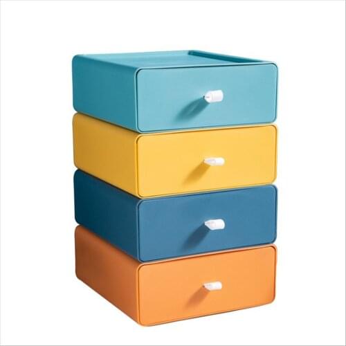 1pcs Dustproof Multi-layer Drawer Storage Box Desktop Stationery Jewelry Hand Account Cosmetics Storage Box