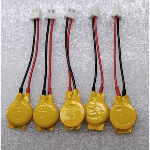 10PCS Button lithium battery with cord 2.54 plug CR1220