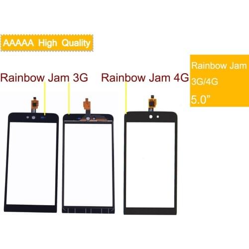 10Pcs/lot For Wiko Rainbow/Rainbow Lite/Rainbow Jam 3G/Rainbow Jam 4G Touch Screen Panel Sensor Digitizer Glass Touchscreen
