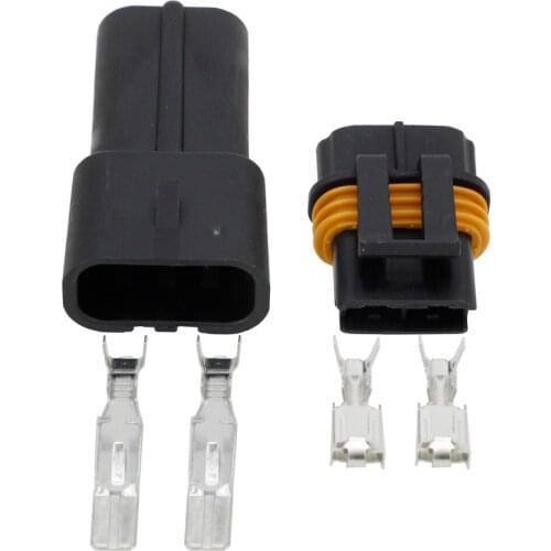 Connector terminal car wire connector 2 pin connector female Plug Automotive Electrical-DJ70232Y-6.3-11/21 2P