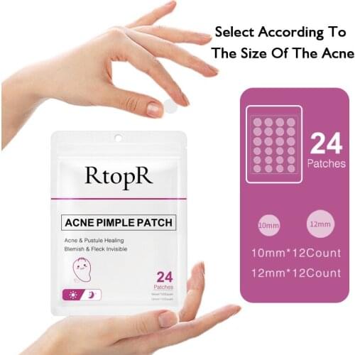 24Stickers Acne Patch Acne Cleaning Patch Invisible Cover Acne Blemishes Hygiene And Convenient Skin Care