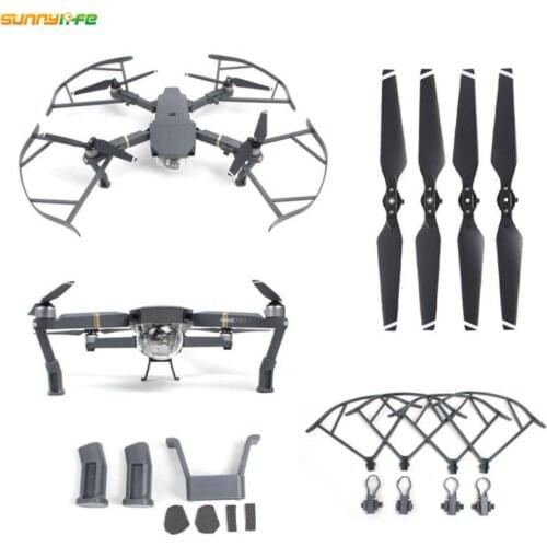 3 In1 DJI Mavic Pro Accessories 8330 Folding Propellers Propeller Guard Protection Props Ring Heightened Landing Gear Free Ship