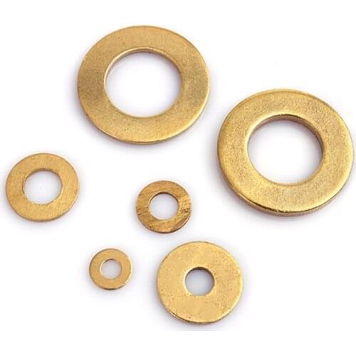 500Pcs/set M2 M2.5 M3 M4 M5 M6 M8 Meson Pad Sheet Metal Collar Brass Flat Plain Washer Flat Gasket Kit