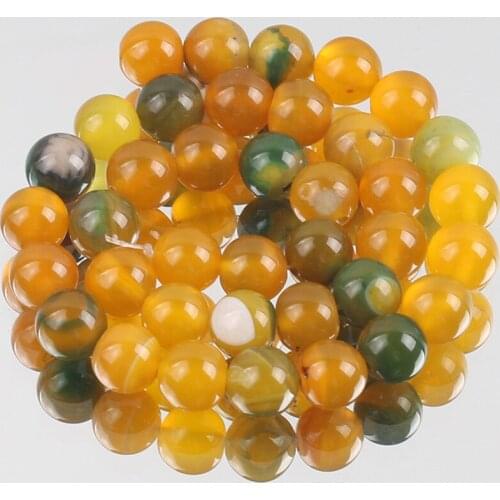 AAA Natural Stone Yellow Green Agates Bead Round Loose Spacer Beads For Jewelry Making 6/8/10/12MM Diy Necklace Bracelet 15"
