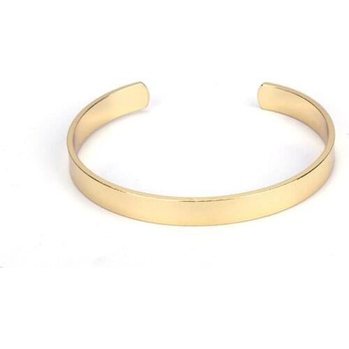 Open Cuff Copper Plated Gold Bangle 2019 New Arrival Jewelry Charm Bangle For Women Statement Jewelry Bracelets Gift Bijoux