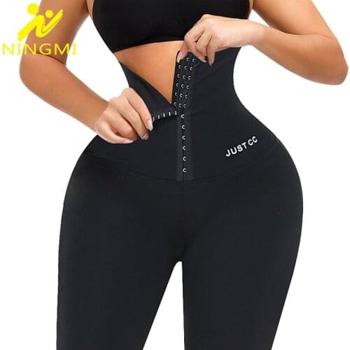 NINGMI Slimming Pants Women Waist Trainer Legging Body Shaper High Waist Tummy Control Pants Shapewear Leggings Thigh Slimmer