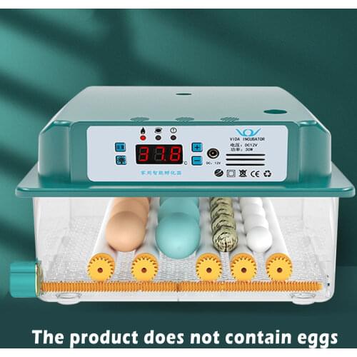 Household Egg Incubator Fully Automatic Hatch Temperature Control Chicken Duck Eggs Poultry Hatcher Machine EU Plug