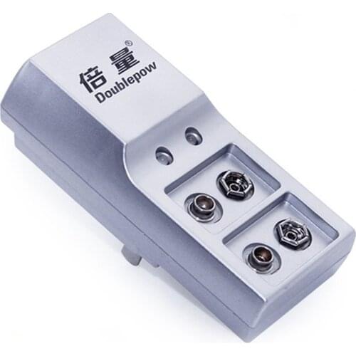 Doublepow Battery Charger DP-K19 Full Automatic Stop Charging Charger Two Slots 9V Standard Battery DC 9V, 80ma Electric ONLENY