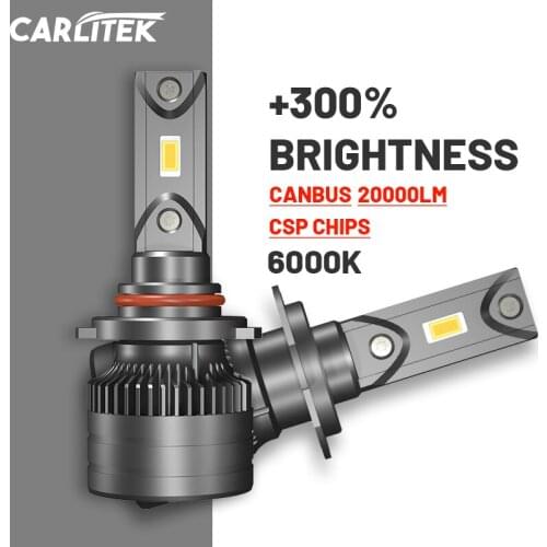 9006 Led Canbus Headlight Hb4 H8 H9 H11 Fog Light 20000Lm Super Bright Turbo H7 H4 9005 Hb3 12V Ice Bulb Error Free 60W Carlitek