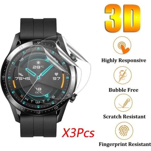 HD Hydrogel Protective Soft Film For Honor Watch Magic 2 42MM 46MM Smart Watch Screen Protectors For Huawei Watch GT GT2 GT 2E