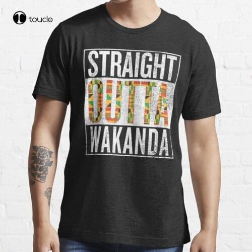 Straight Outta Compton Wakanda Parody T-Shirt T-Shirt Cotton Tee Shirt
