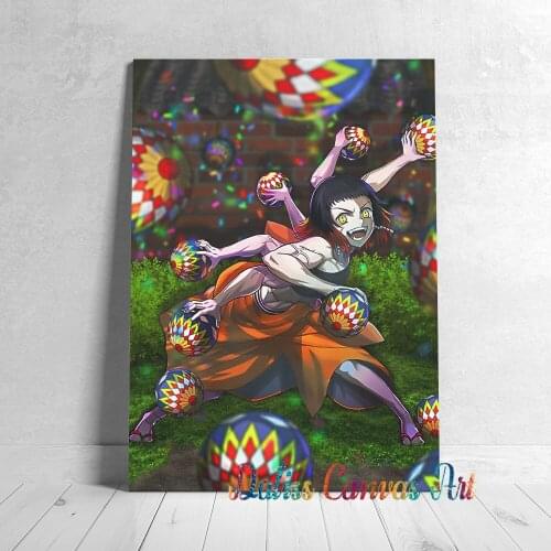 Canvas Anime Susamaru Demon Slayer Pictures Home Decoration Manga Paintings Poster HD Prints Wall Art Modular Living Room Framed