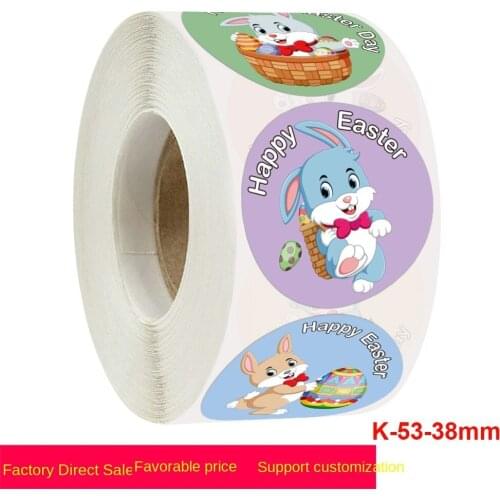 Stickers animal stickers roll round Easter stickers gift decoration sticker