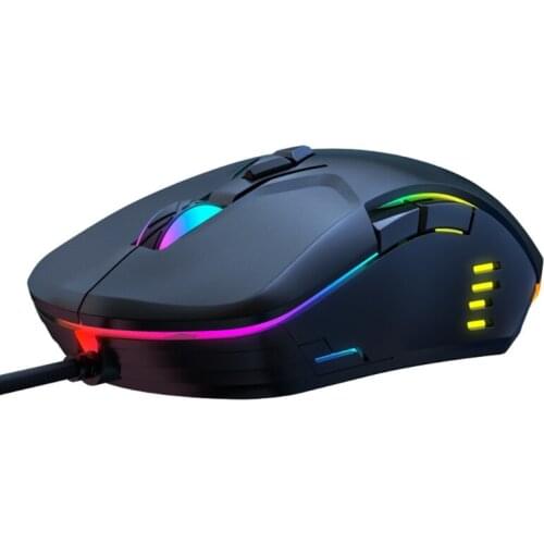 Wired Mouse Ergonomic Design Mice 7 Keys Gamer Computer Mice Adjustable 6400dpi