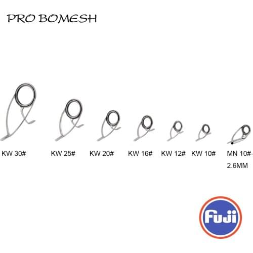 FUJI SIC Guide and Top 7pcs Set KW Guide MN Top Guide Set Surf Carp Rod Building component Repair fishing pole DIY Accessory