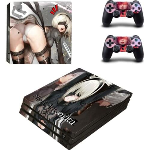 NieR Automata PS4 Pro Skin Sticker For Sony PlayStation 4 Pro Console and Controllers for Dualshock 4 PS4 Pro Stickers Decal