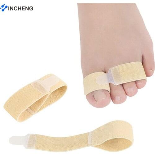 1PC Fabric Toe Finger Straightener Hammer Toe Hallux Valgus Corrector Bandage Toe Separator Splint Wraps