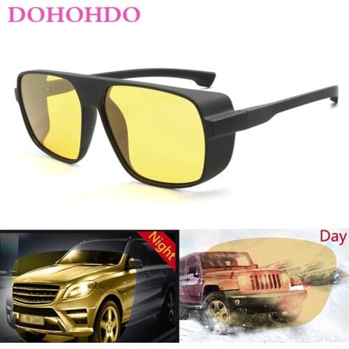 Night Vision Glasses For Headlight Polarized Driving Sunglasses Yellow Lens Protection Night Eyewear for Driver UV400 DOHOHDO