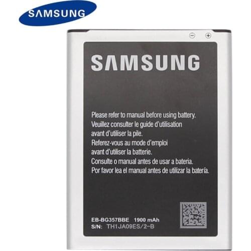 EB-BG357BBE Original Battery For Samsung GALAXY Ace Style LTE SM-G357FZ G357 Replacement Battery 1900mAh NFC Genuine Battery