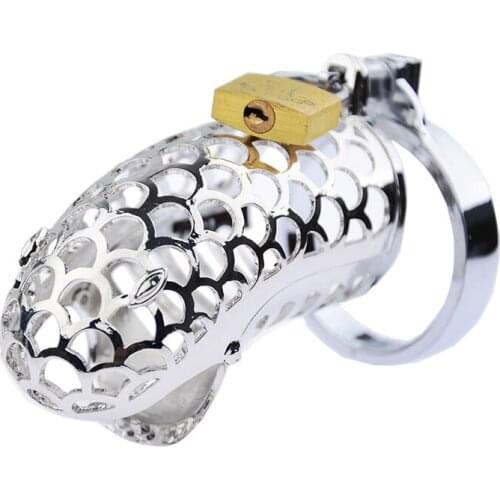 Male Chastity Tusks Belt Metal Cb6000 Snake Shaped Chastity Device Chicken Coop Penis Cock Ring Sex Toys