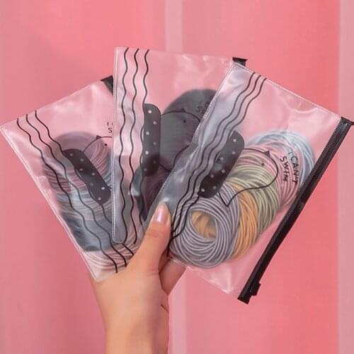 100Pcs Thin Black Colorful Nylon Elastic Hair Bands Ponytail Holders Hair Scrunchies Rubber Bands Headband Hair Accessories