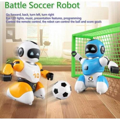2Pcs/Set Smart Remote Control Play Soccer Robot Battle Toys Electric Singing Dancing football Robot For Children Kids Toys